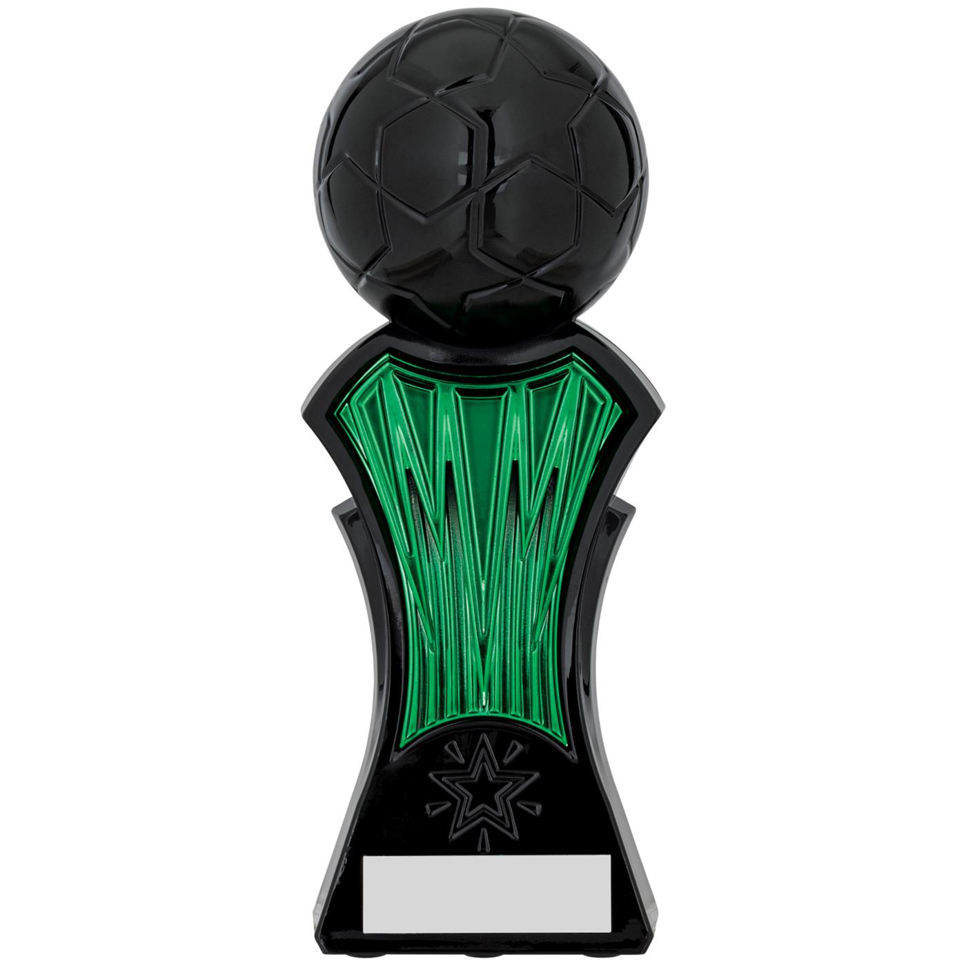 Strike Force Football Trophy Award in Green Black