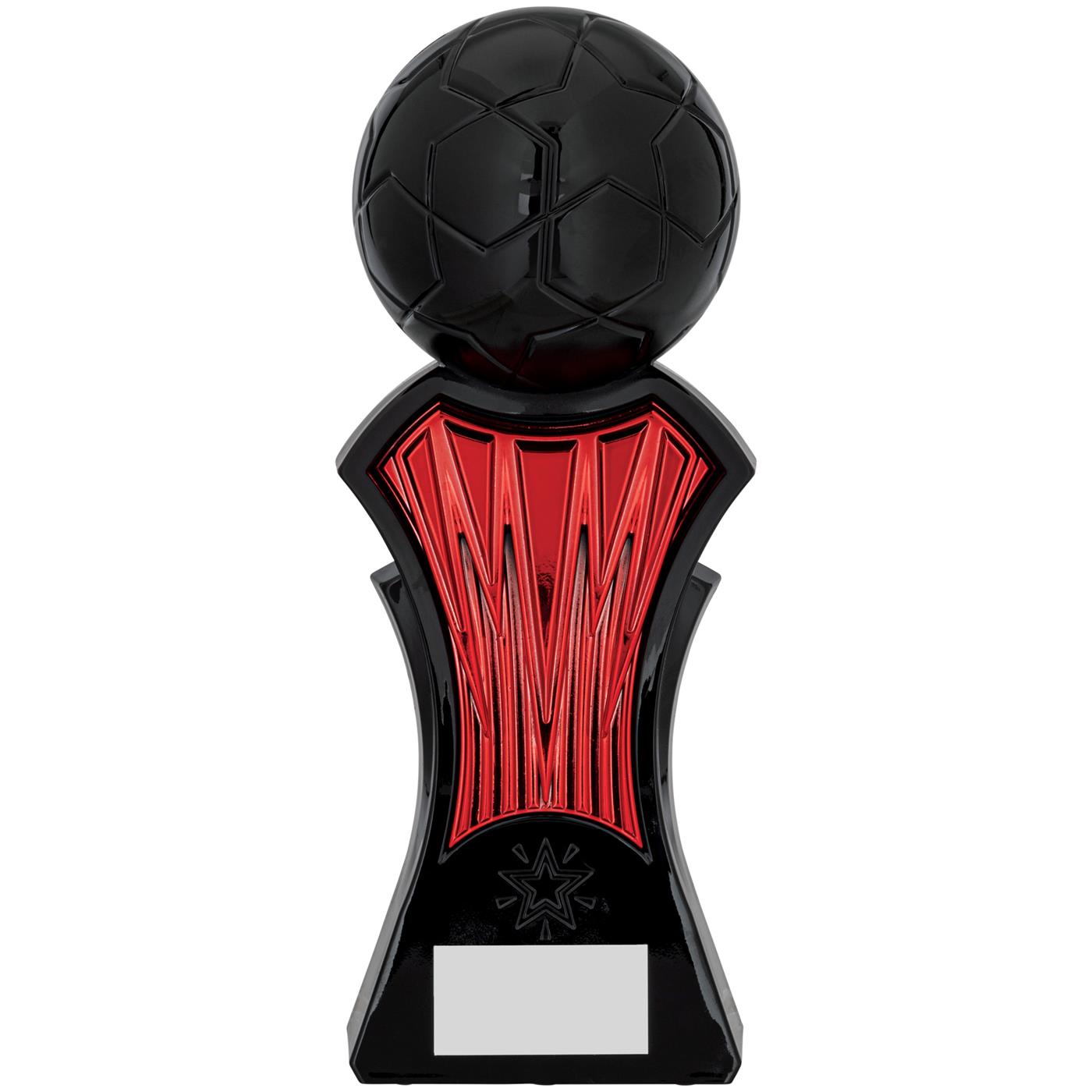 Strike Force Football Trophy Award in Red & Black