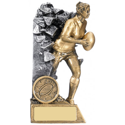 Rugby Female Figure Breakout Trophy Award