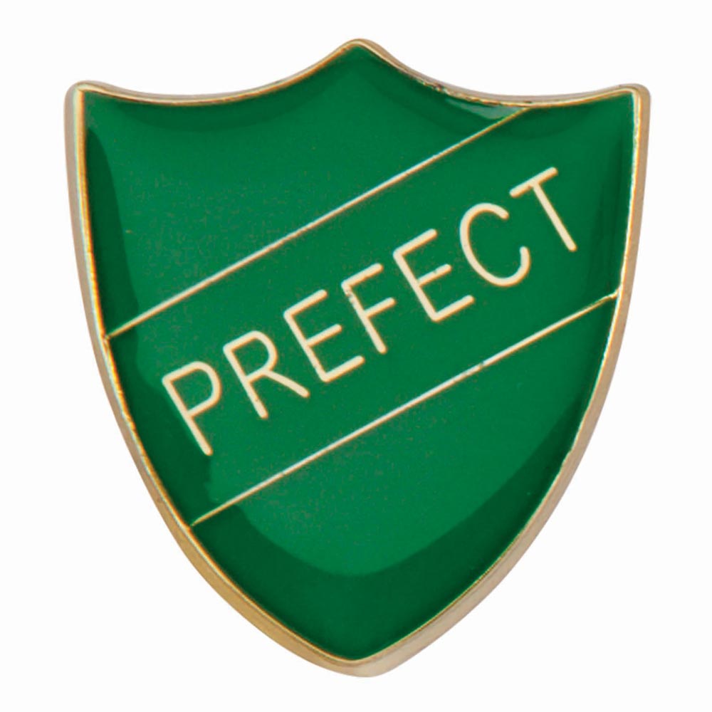 School Prefect Shield Pin Badge