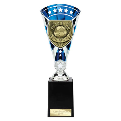 Cobra Star Cup Thank you Coach Football Trophy Cup Award  - 6 Colours