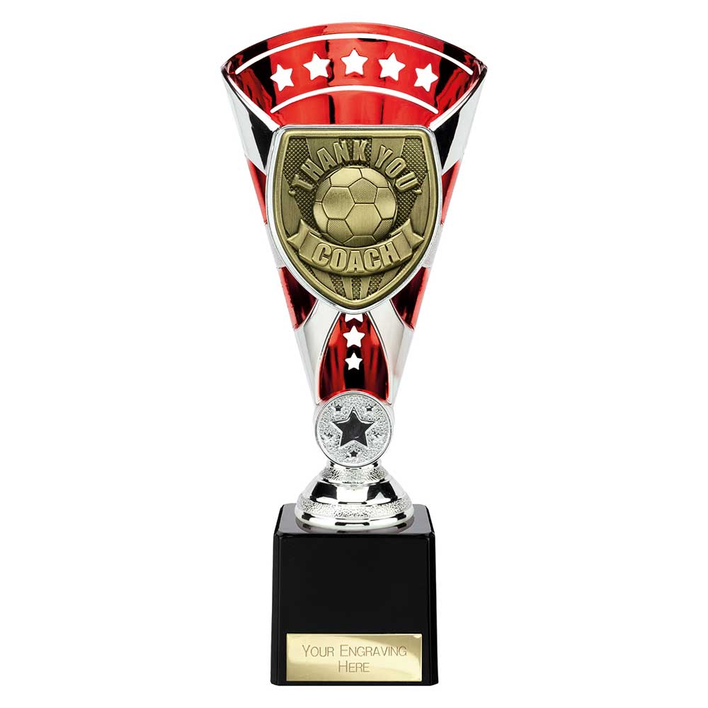 Cobra Star Cup Thank You Coach Football Trophy Award 6 Colours