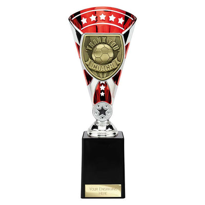 Cobra Star Cup Thank You Coach Football Trophy Award 6 Colours