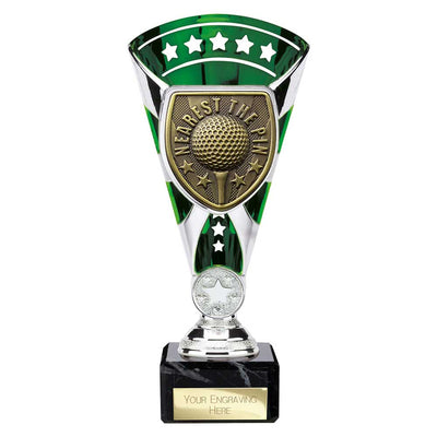 Cobra Star Golf Nearest The Pin Trophy Award Silver And Green