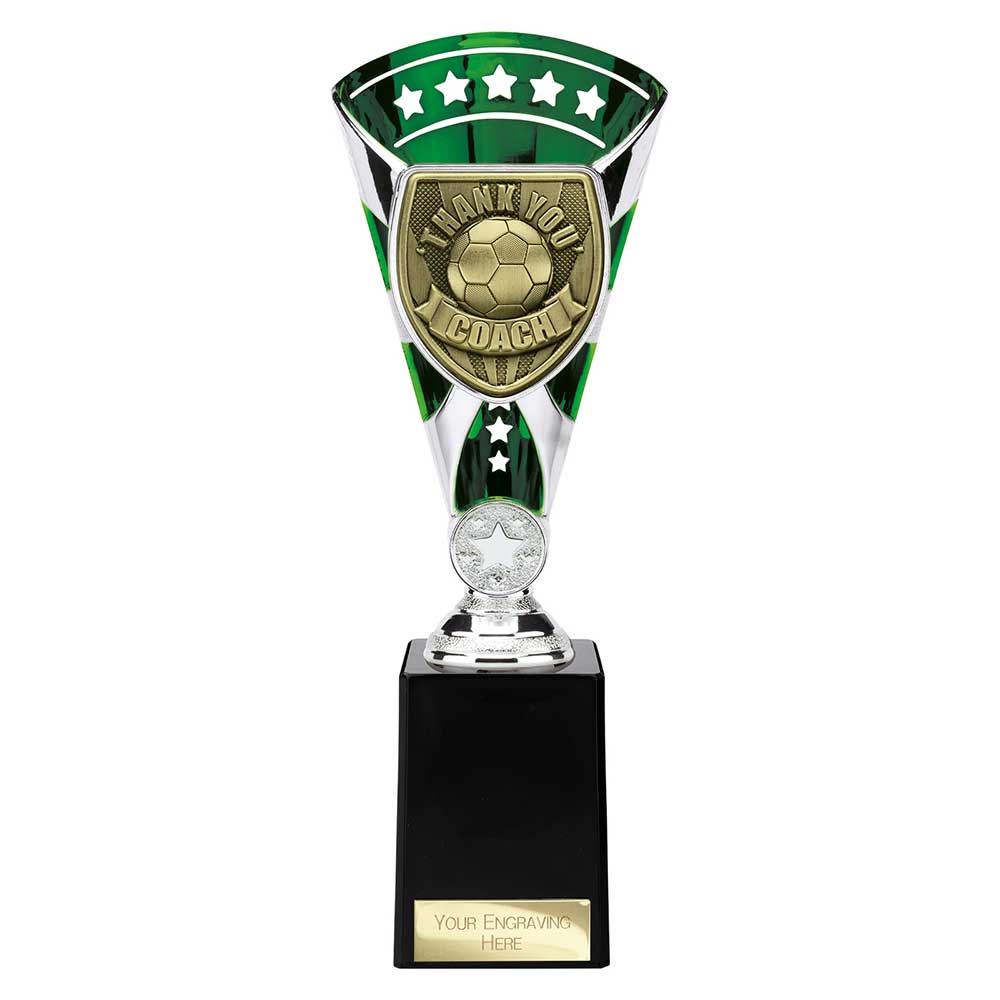 Cobra Star Cup Thank You Coach Football Trophy Award 6 Colours