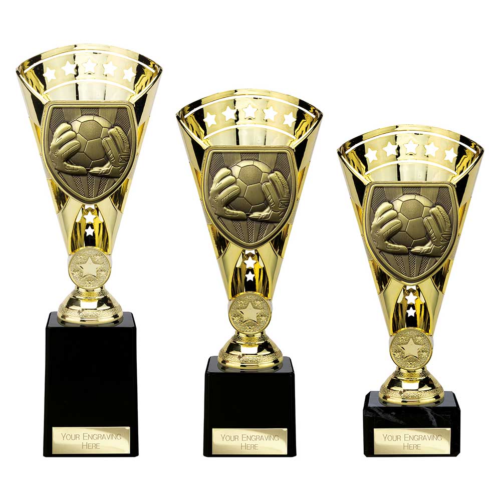 Cobra Star Football Goal Keeper Trophy Cup Award 6 Colours