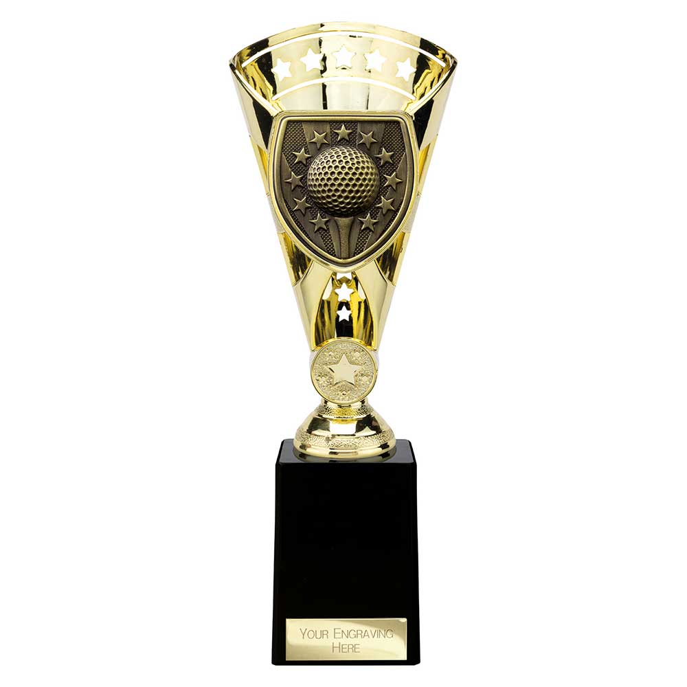 Cobra Star Golf Trophy Award Gold