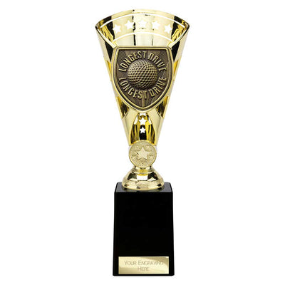 Cobra Star Golf Longest Drive Trophy Award Gold