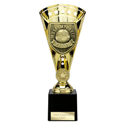 Cobra Star Cup Most Improved Player Football Trophy Award 6 Colours