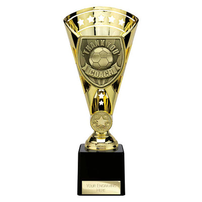 Cobra Star Cup Thank You Coach Football Trophy Award 6 Colours