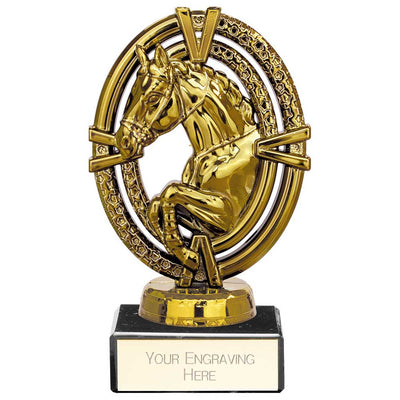 Maverick Equestrian Legend Trophy Award Gold