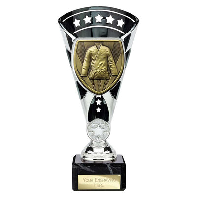 Cobra Star Martial Arts Gee Trophy Cup Silver And Black