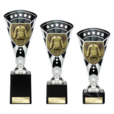 Cobra Star Martial Arts Gee Trophy Cup Silver And Black