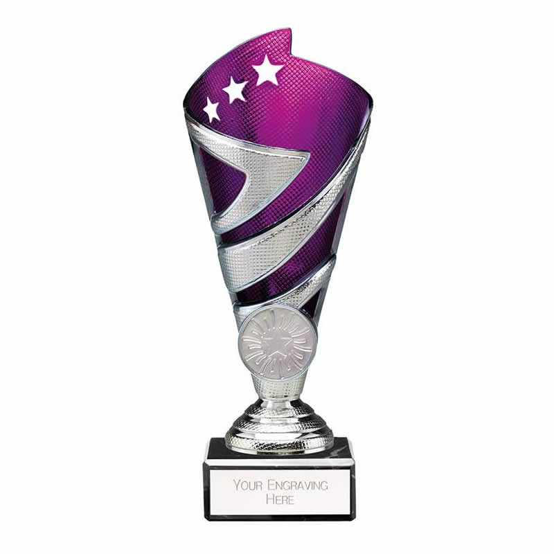 Hurricane Multisport Silver & Purple Trophy Cup