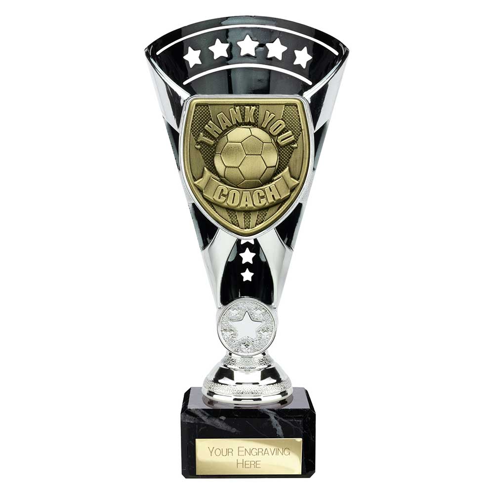 Cobra Star Cup Thank You Coach Football Trophy Award 6 Colours