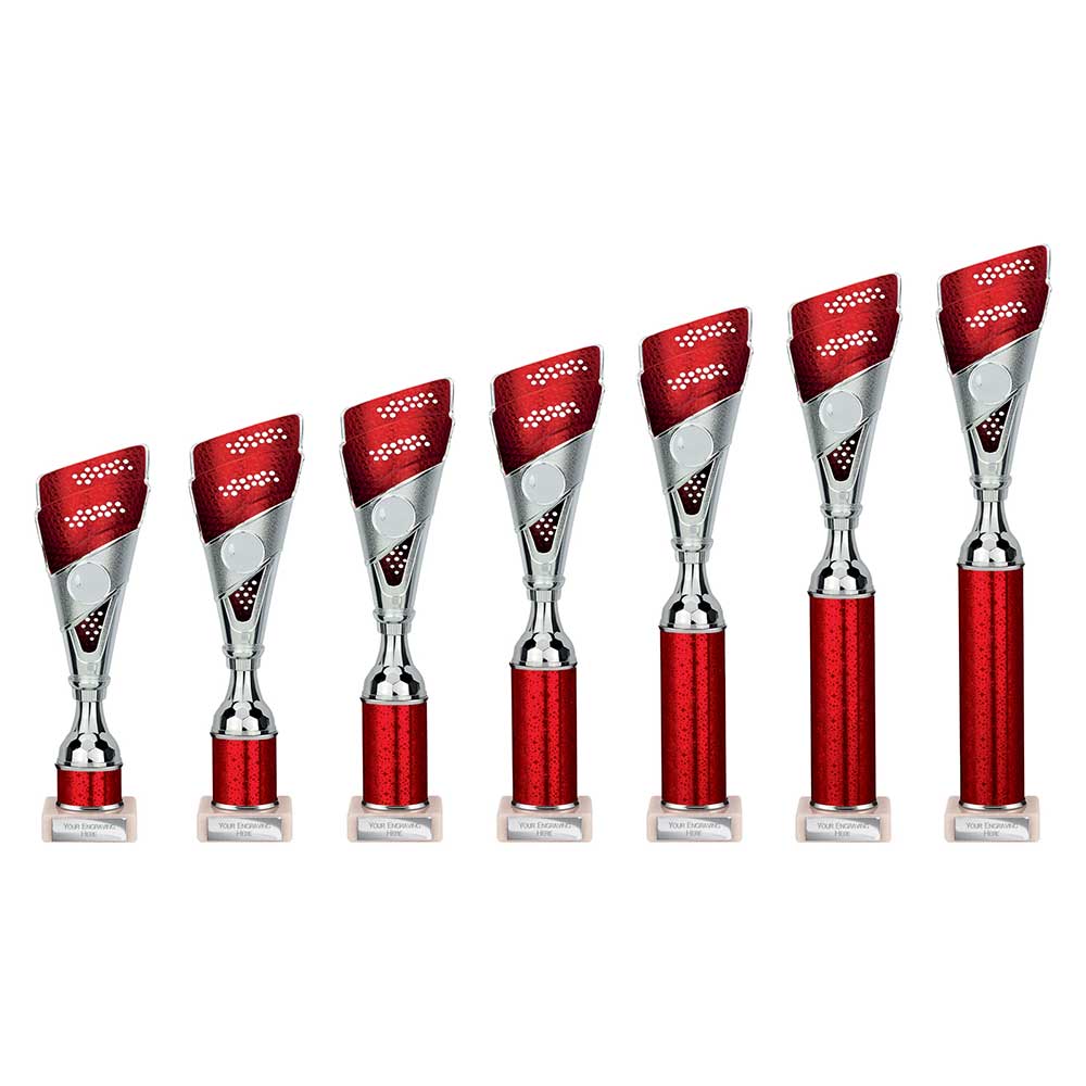 Predator Multisport Tube Trophy Silver Red