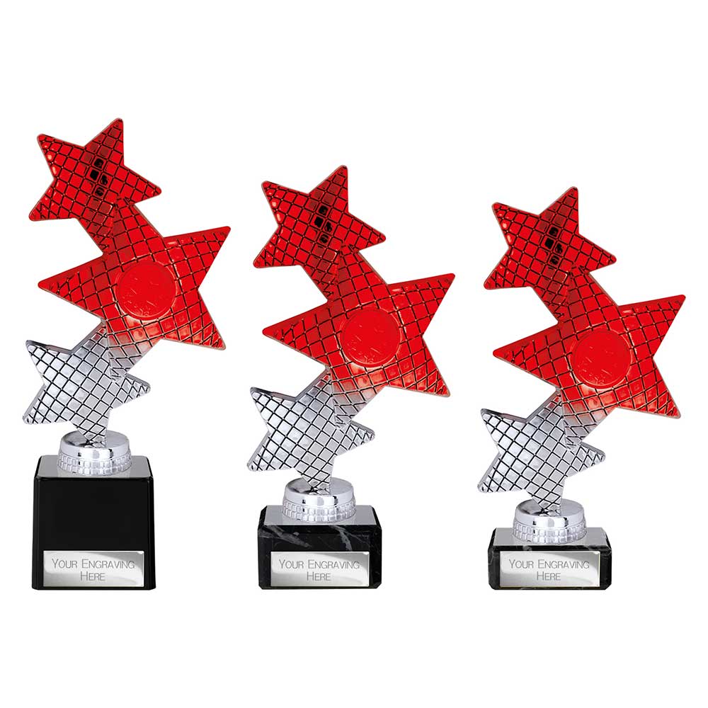 Trinity Star Multisport Trophy Red Silver