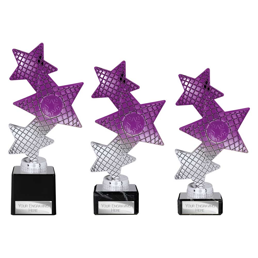 Trinity Star Multisport Trophy Purple Silver