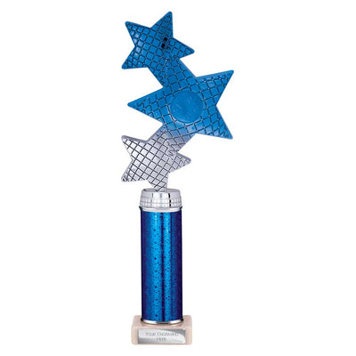 Trinity Star Multisport Tube Trophy Blue Silver