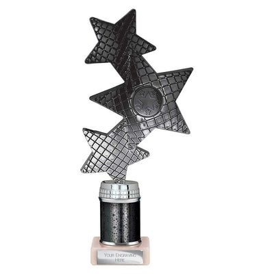 Trinity Star Multisport Tube Trophy Black Silver