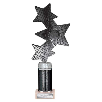 Trinity Star Multisport Tube Trophy Black Silver