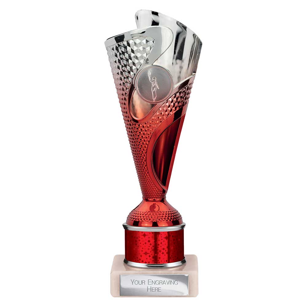 Rodeo Multisport Tube Trophy Silver Red