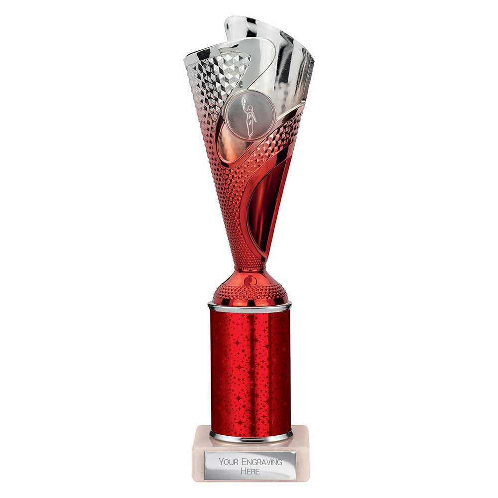 Rodeo Multisport Tube Trophy Silver Red