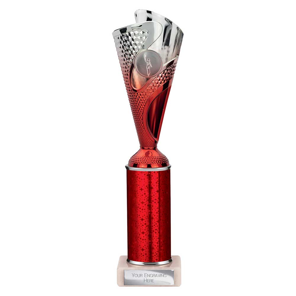 Rodeo Multisport Tube Trophy Silver Red