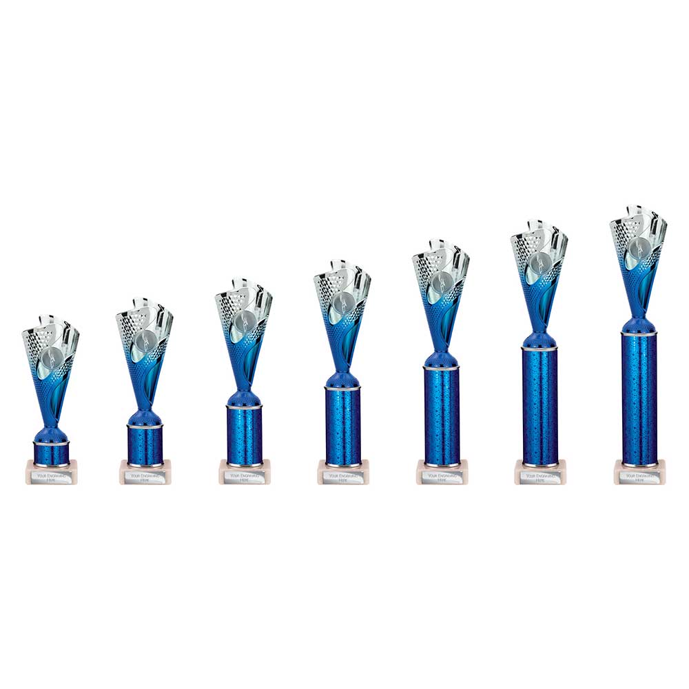 Rodeo Multisport Tube Trophy Silver Blue