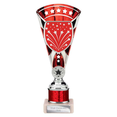 Cobra Star Multisport Tube Trophy Silver Red