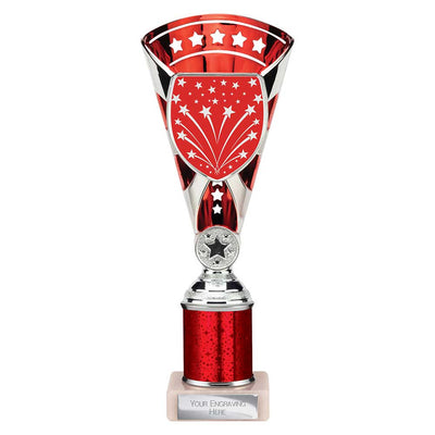 Cobra Star Multisport Tube Trophy Silver Red