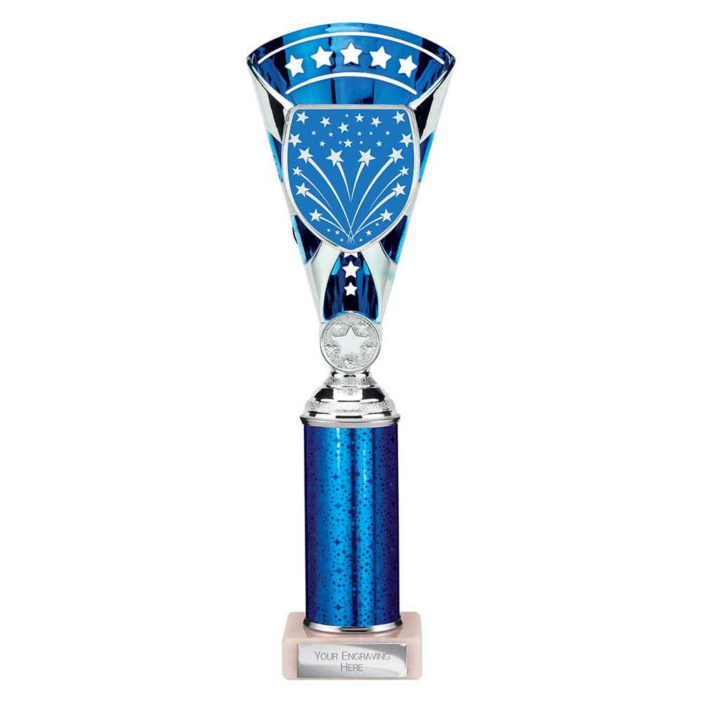 Cobra Star Multisport Tube Trophy Silver Blue