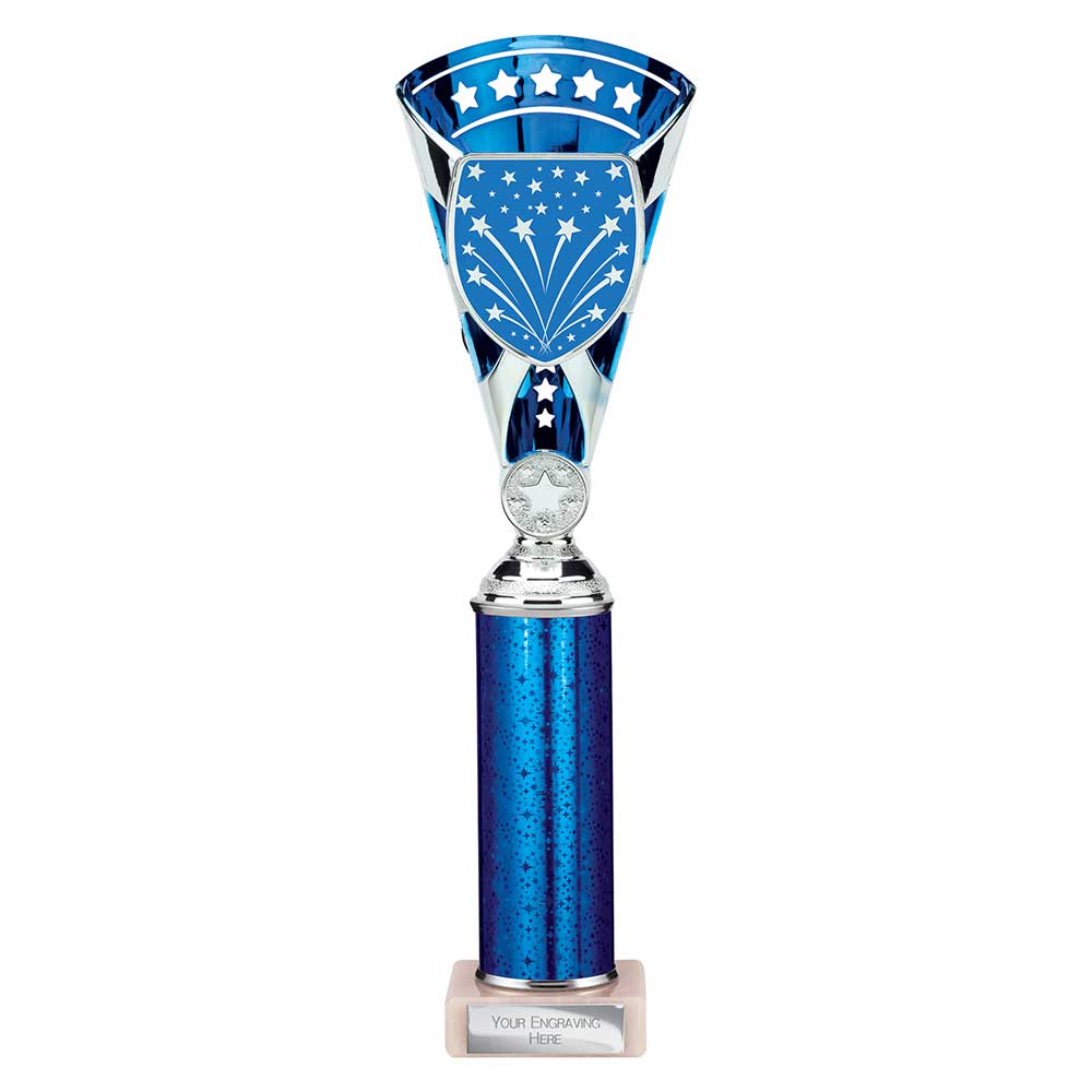 Cobra Star Multisport Tube Trophy Silver Blue