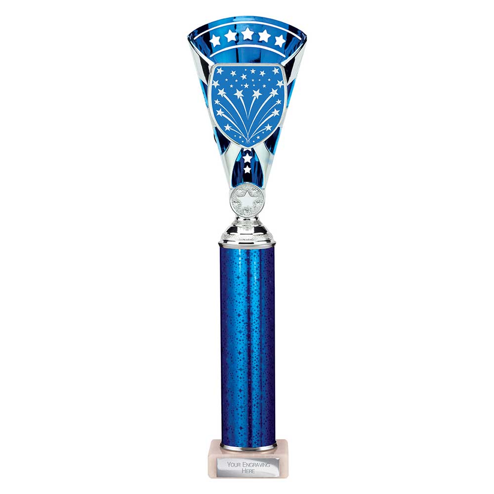 Cobra Star Multisport Tube Trophy Silver Blue