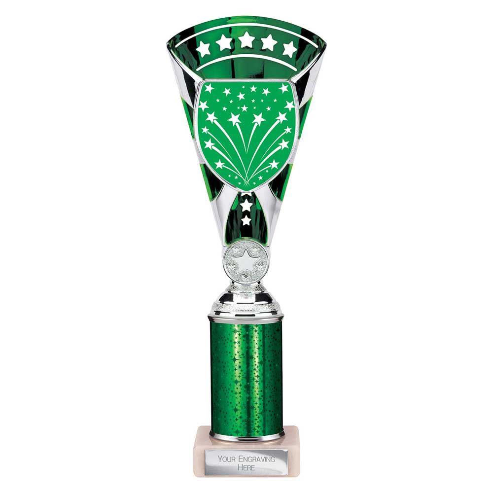 Cobra Star Multisport Tube Trophy Silver Green