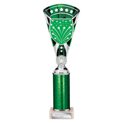 Cobra Star Multisport Tube Trophy Silver Green