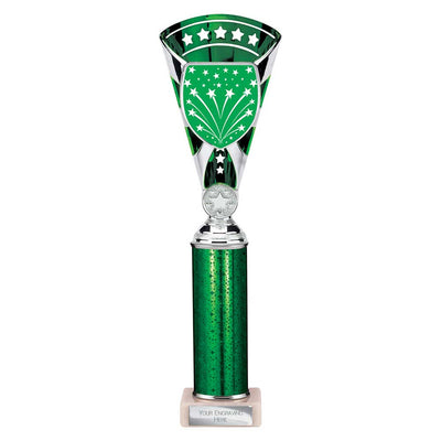 Cobra Star Multisport Tube Trophy Silver Green