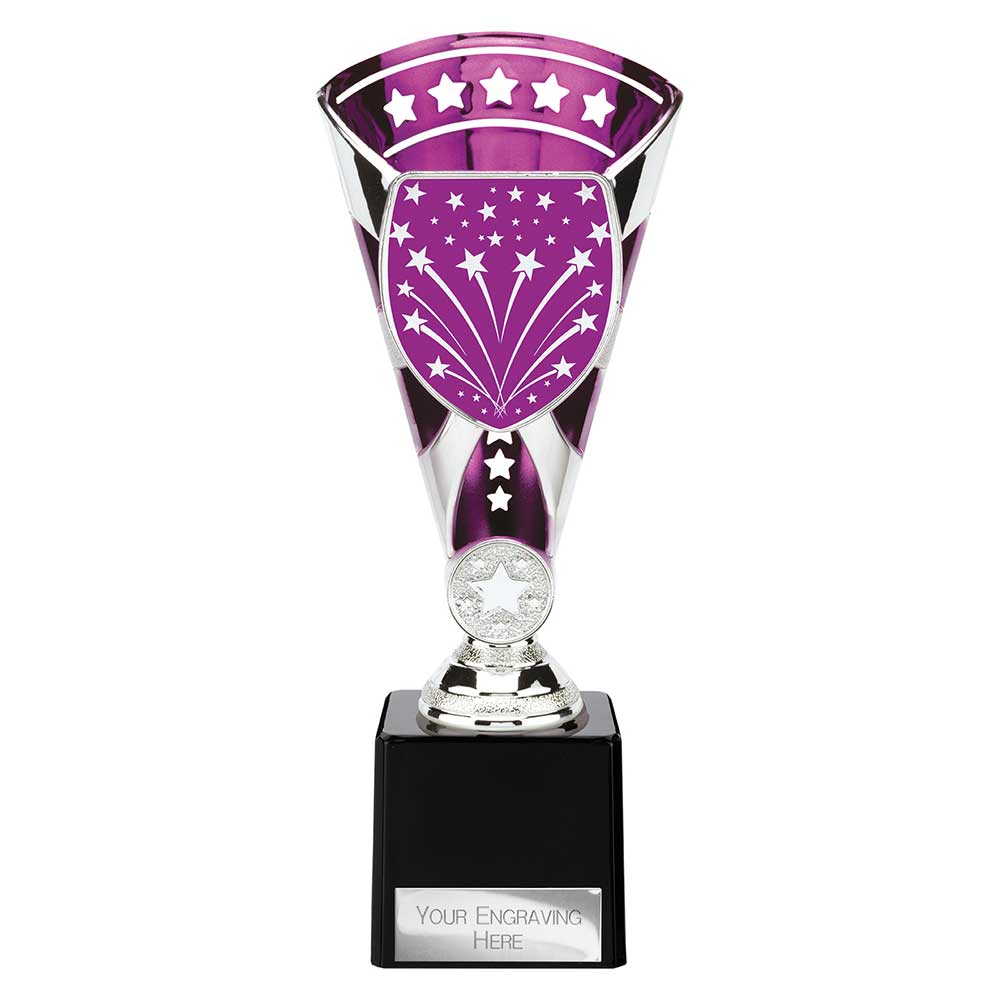 Cobra Star Multisport Trophy Cup Silver Purple