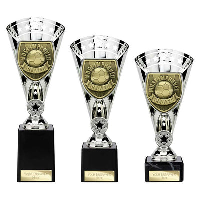 Cobra Star Cup Most Improved Player Football Trophy Award 6 Colours