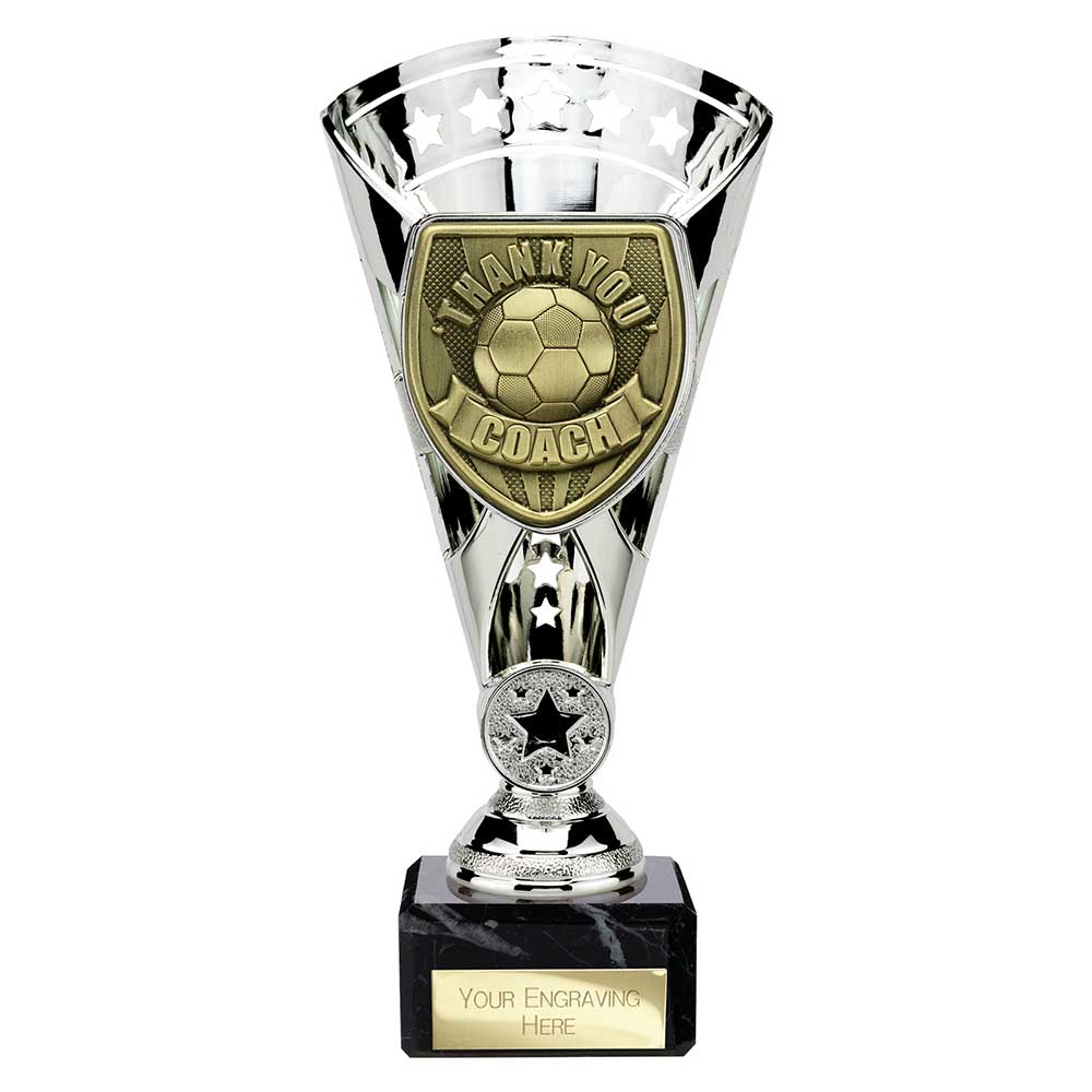 Cobra Star Cup Thank you Coach Football Trophy Cup Award  - 6 Colours