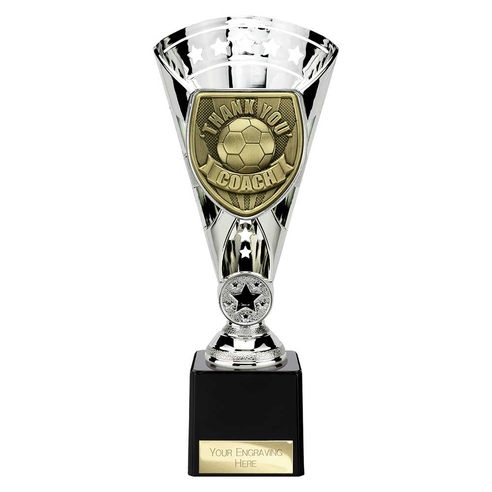 Cobra Star Cup Thank You Coach Football Trophy Award 6 Colours