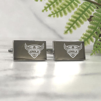 Engraved Rectangle Coach Cufflinks - Any Club Logo