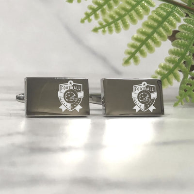 Engraved Rectangle Coach Cufflinks - Any Club Logo