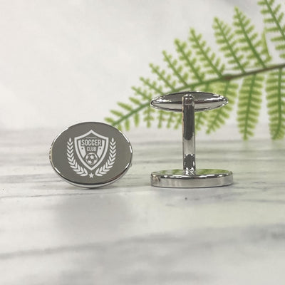 Engraved Oval Coach Cufflinks - Any Club Logo