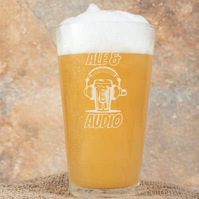 Ale & Audio / Overtone 'Gimme Some' Engraved Straight Pint Glass