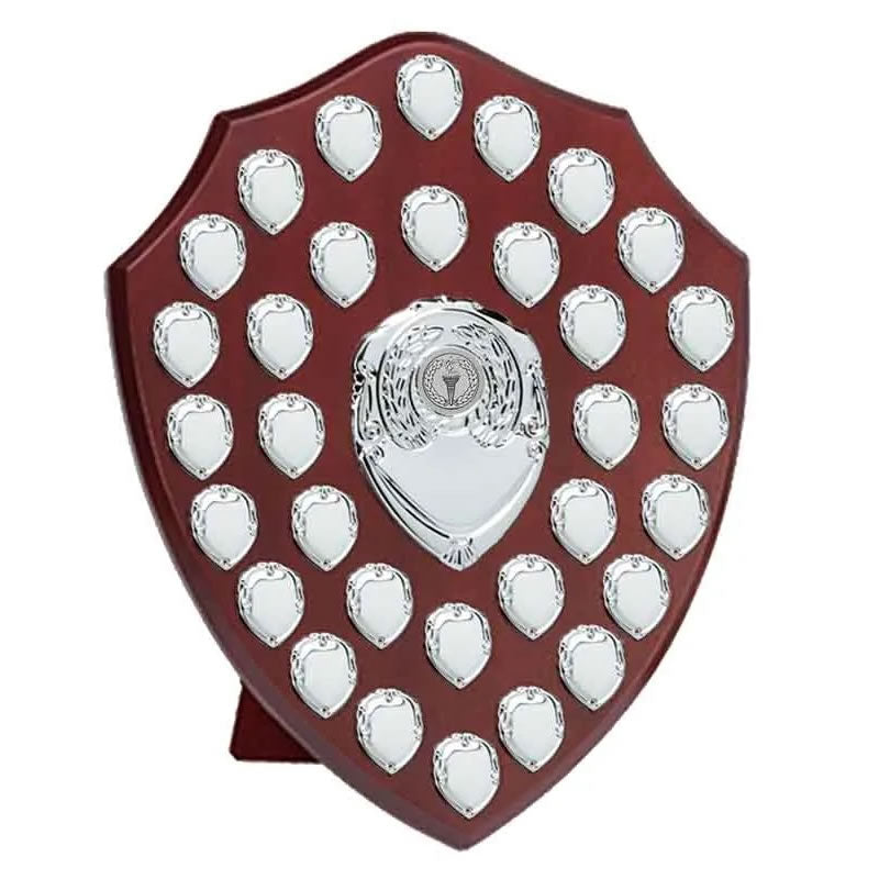 Presentation Annual Shield Award Silver & Rosewood Triumph Annual Shield