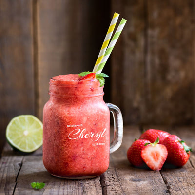 Personalised Mason Jar Cocktail Glass - Bridesmaid