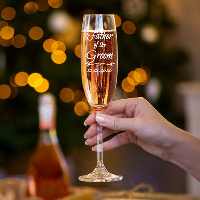 Personalised Champagne Flute - Father of the Groom