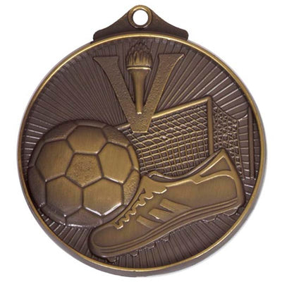 bronze football horizon medal 5cm