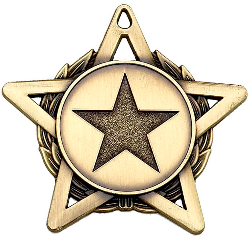 hope star medal with wreath 5cm